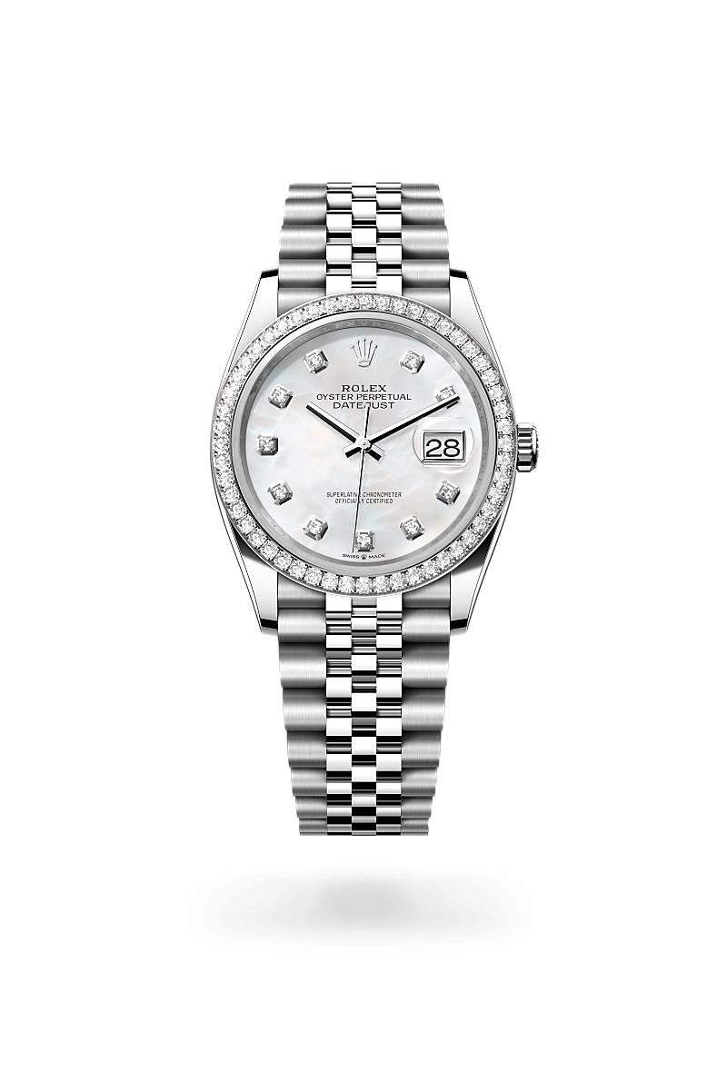 Rolex Datejust 36腕錶白色黃金鋼(蠔式鋼與白色黃金的組合)款,M126284RBR-0011 - 慎昌鐘錶