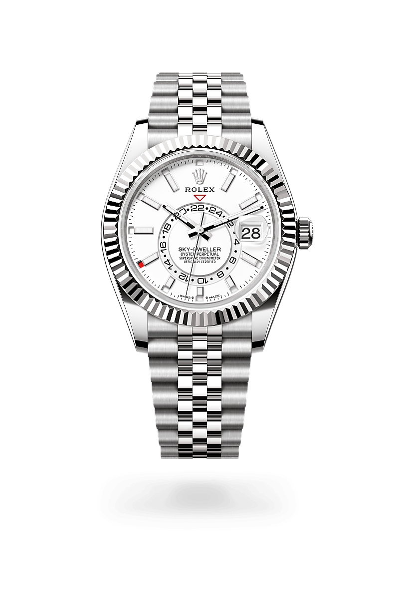 Rolex Sky-Dweller腕錶白色黃金鋼(蠔式鋼與白色黃金的組合)款,M336934-0004 - 慎昌鐘錶